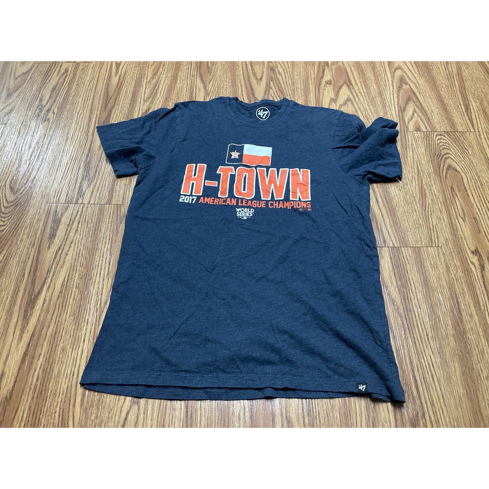 '#E11 '47 Brand Houston Astros 2017 American League Champions Medium Shirt